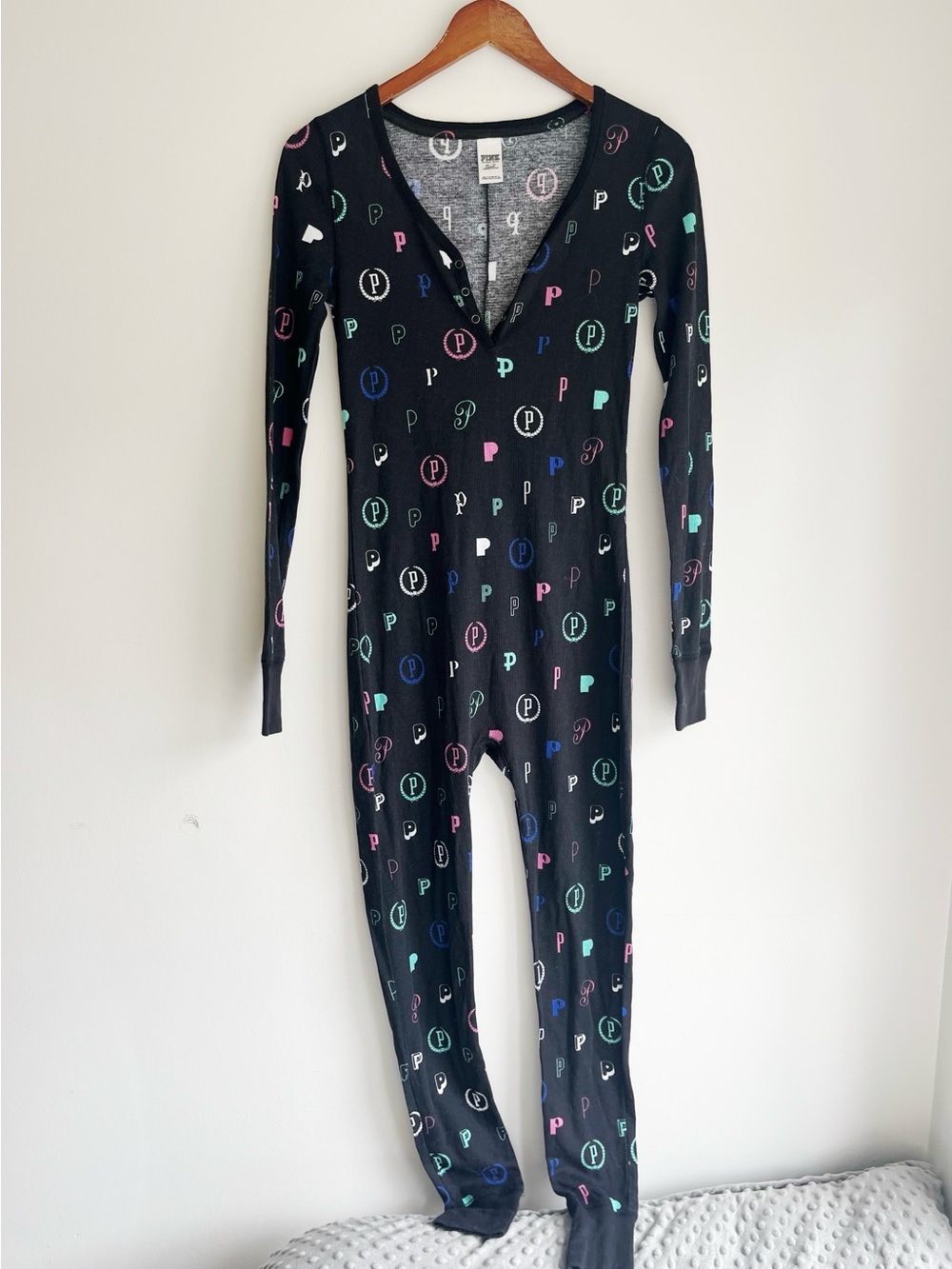 Victoria’s Secret PINK onesie with logo size XS